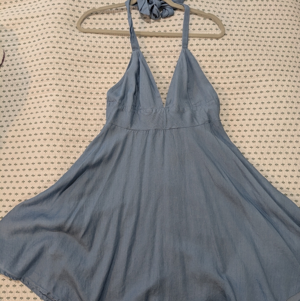 Lulu's Double-Tie Mini Cocktail Dress